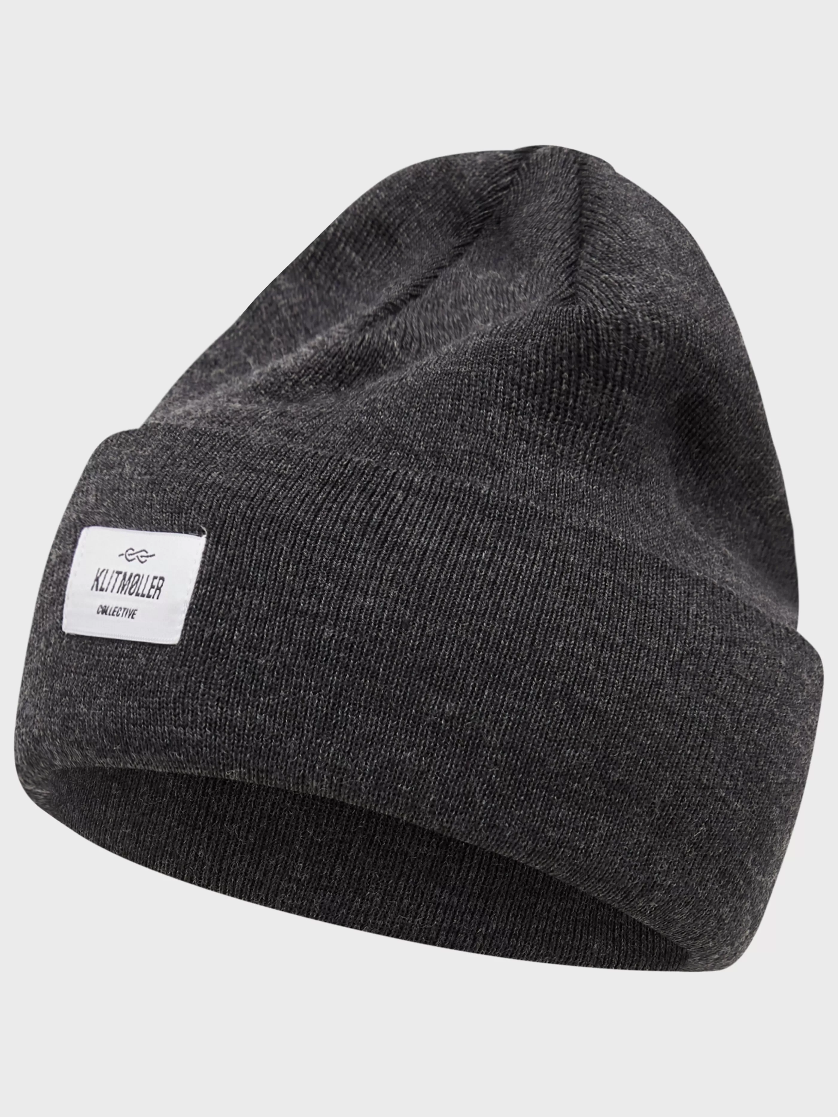 Klitmoller Collective Tall beanie - Anthracite- Accessories