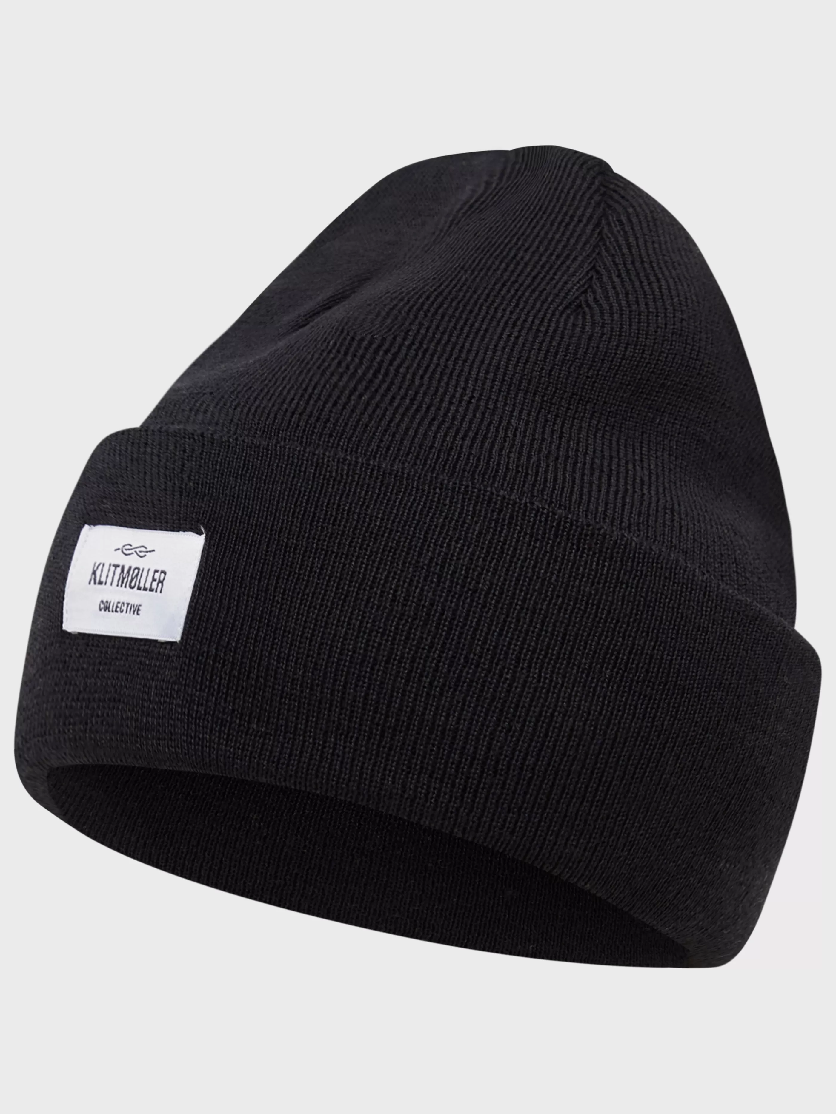 Klitmoller Collective Tall beanie - Black- Accessories