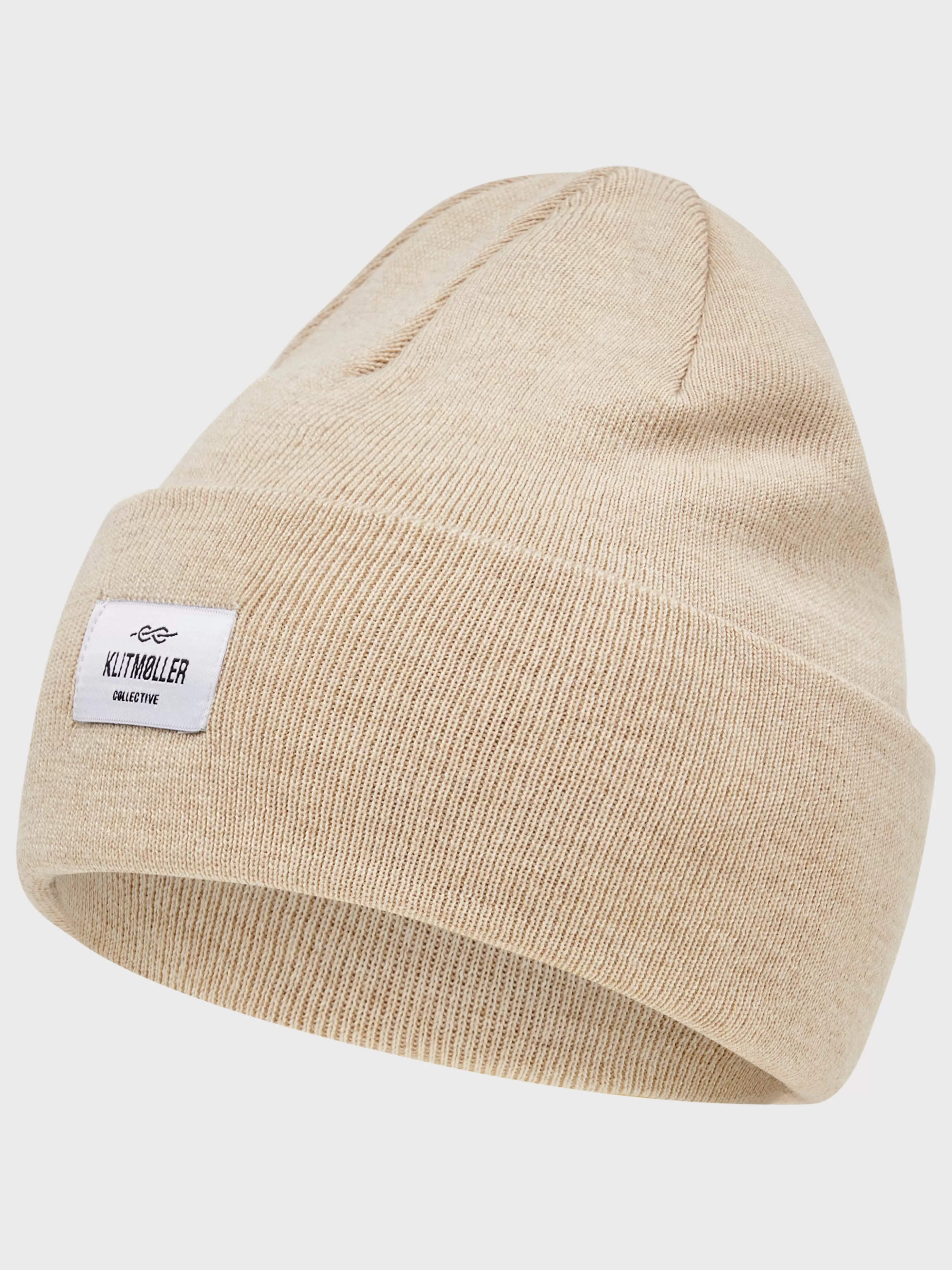 Klitmoller Collective Tall beanie - Pastel sand- Accessories