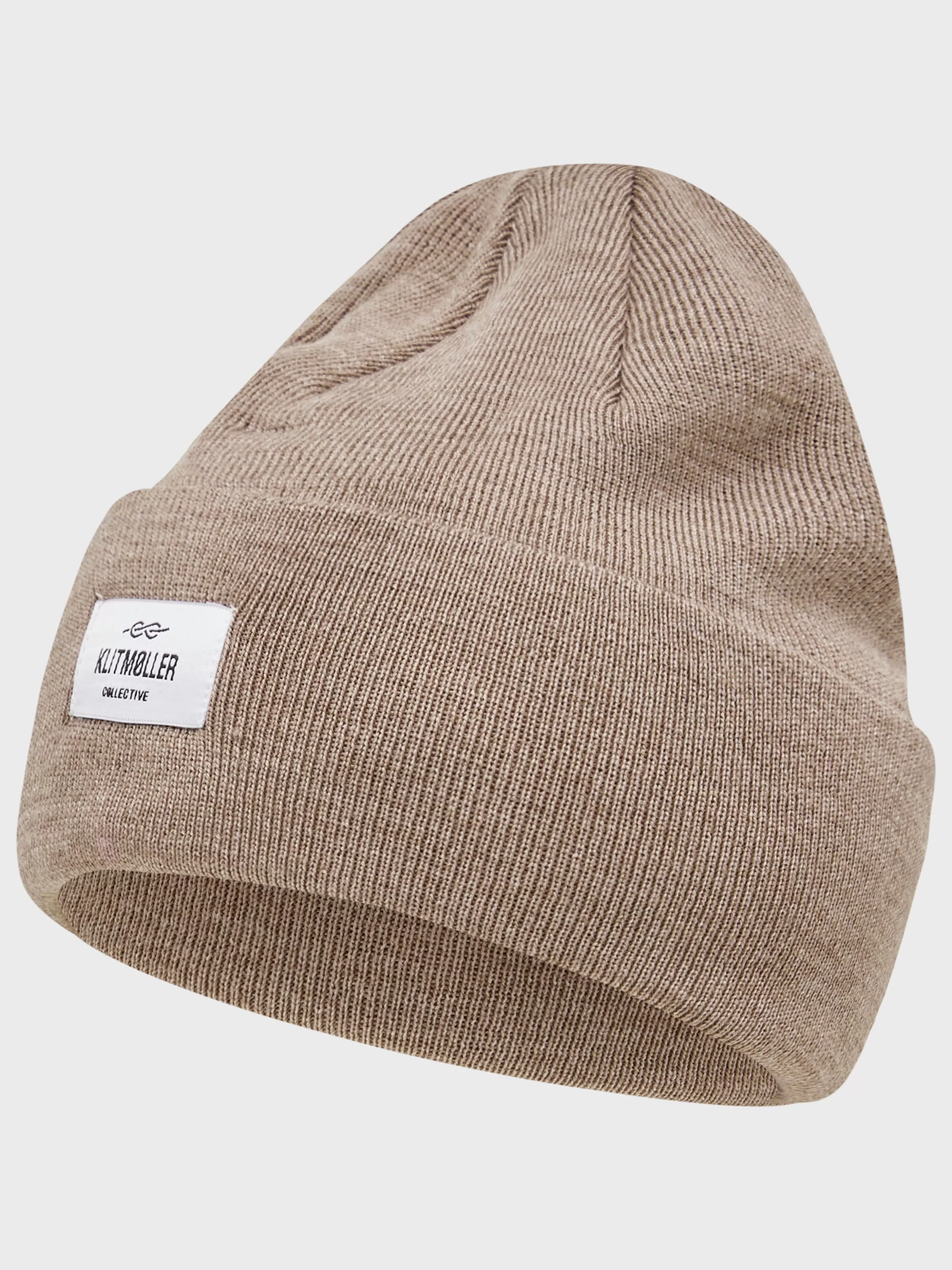 Klitmoller Collective Tall beanie - Sand- Accessories