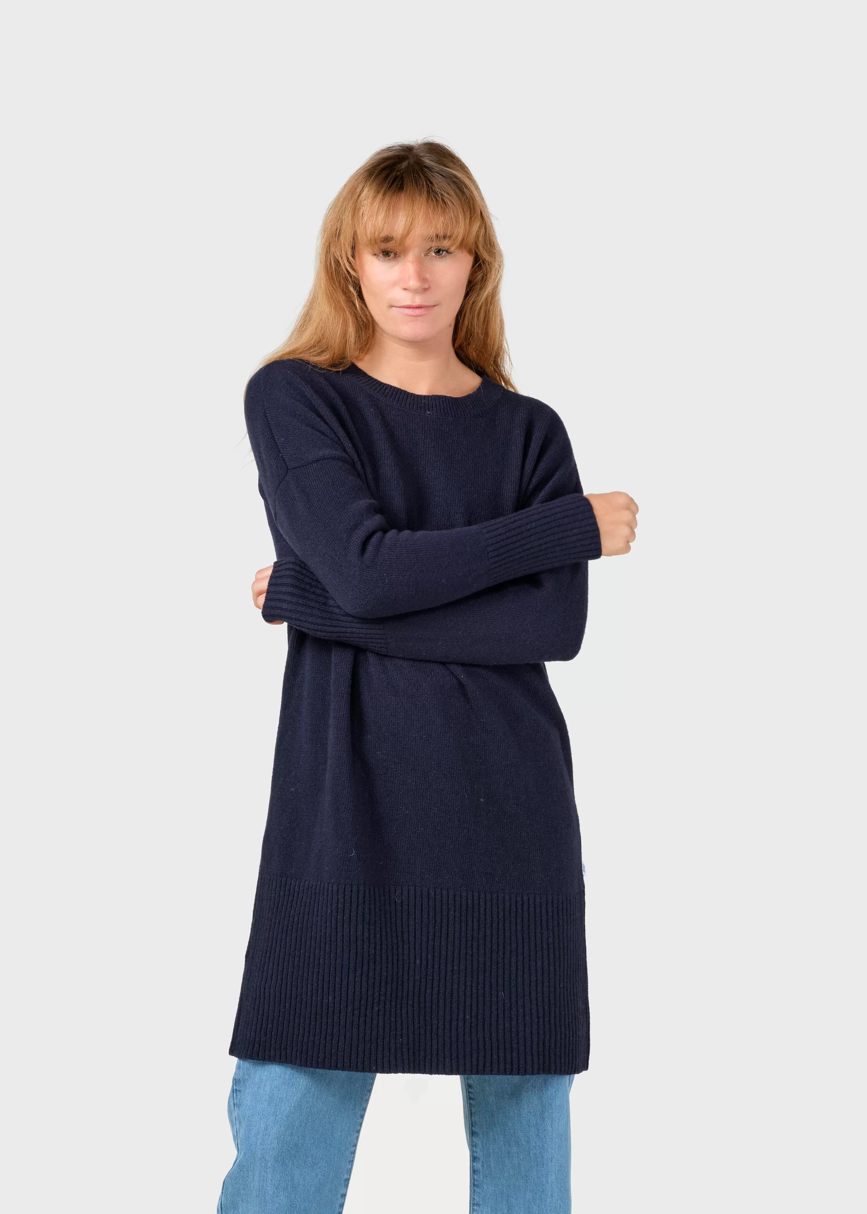 Klitmoller Collective Thea Knit dress - Navy- Strick