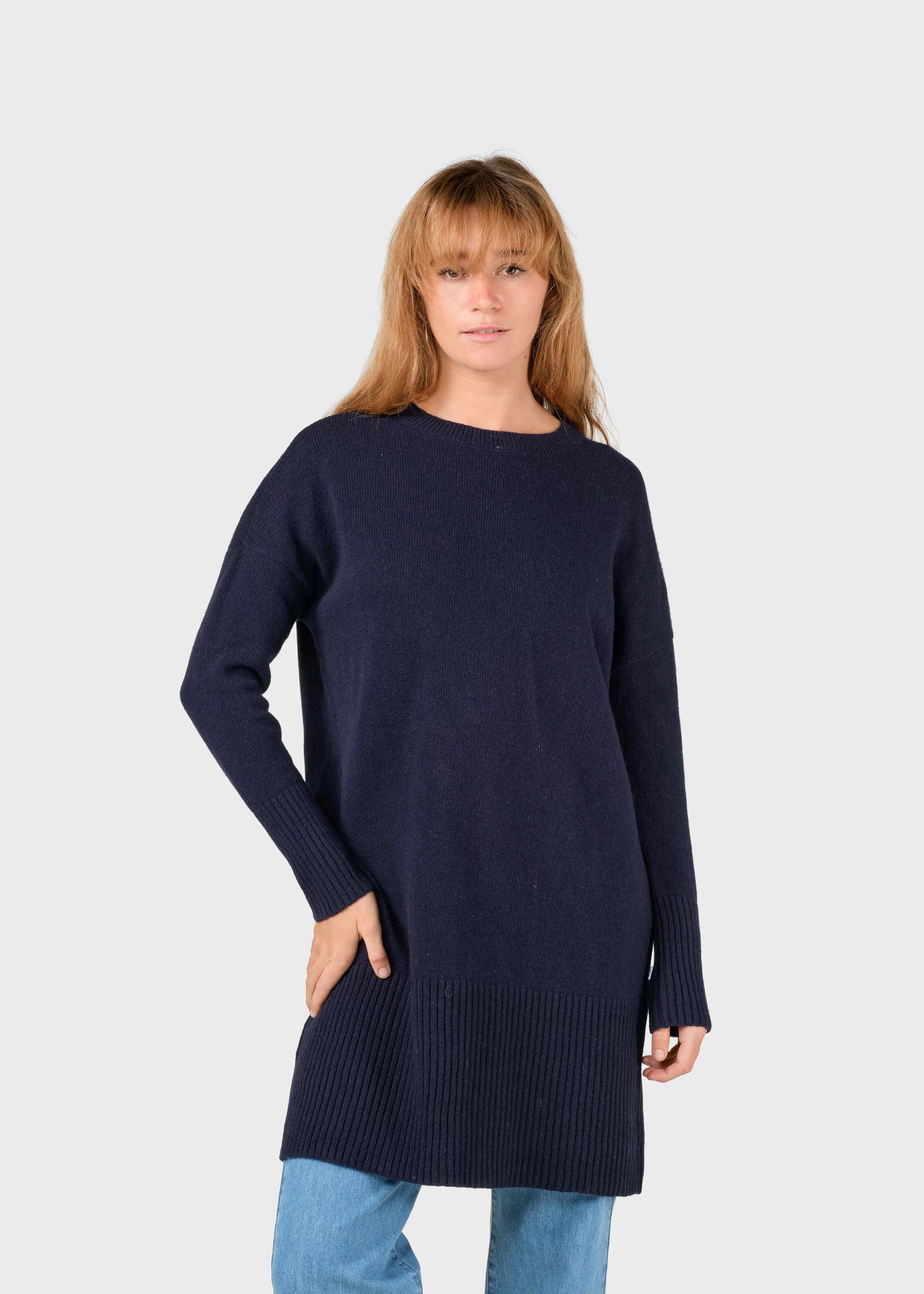 Klitmoller Collective Thea Knit dress - Navy- Strick