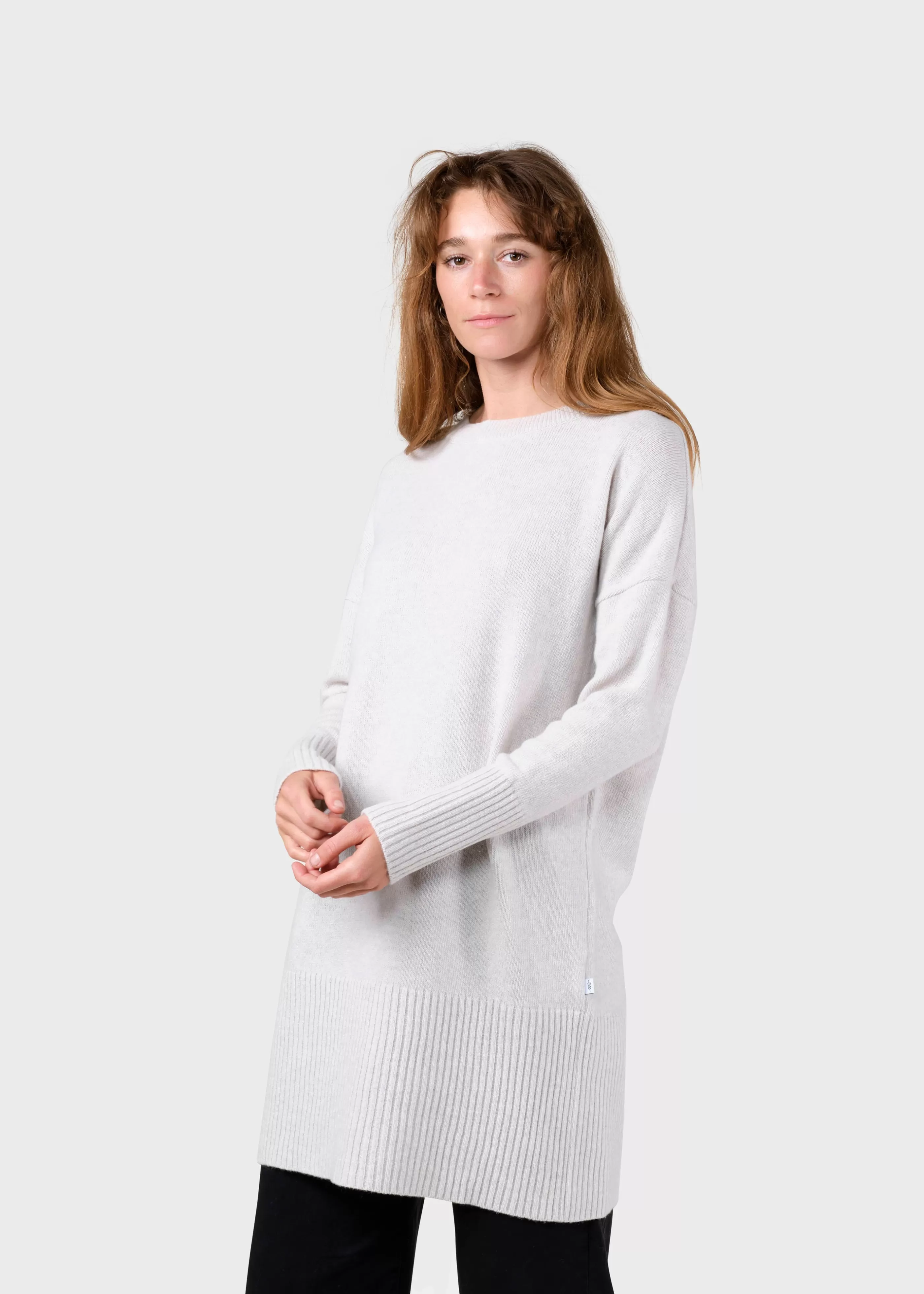 Klitmoller Collective Thea Knit dress - Pastel grey- Strick