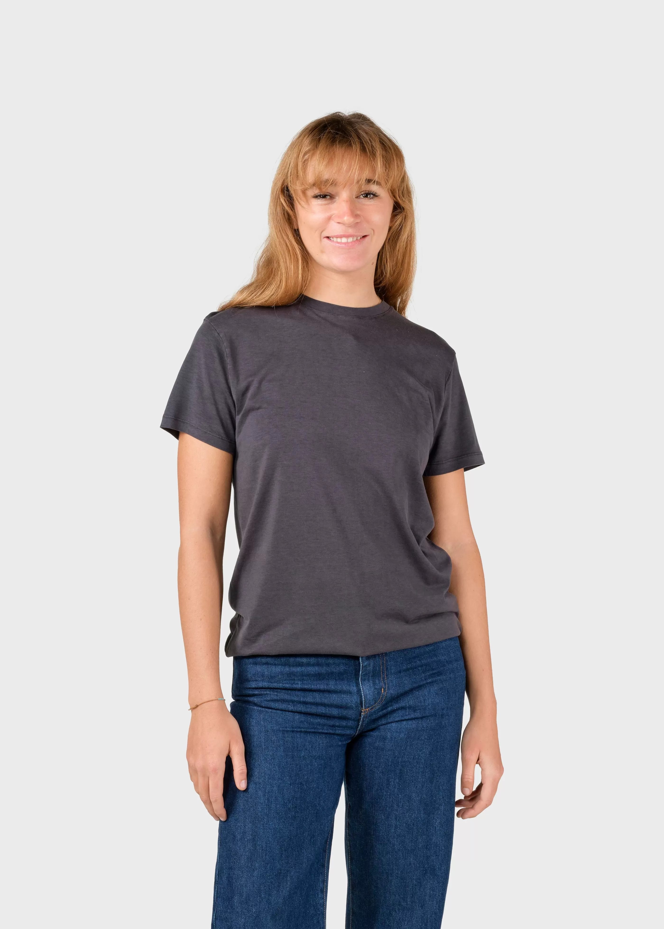 Klitmoller Collective Thelma tee - Anthracite- T-shirts