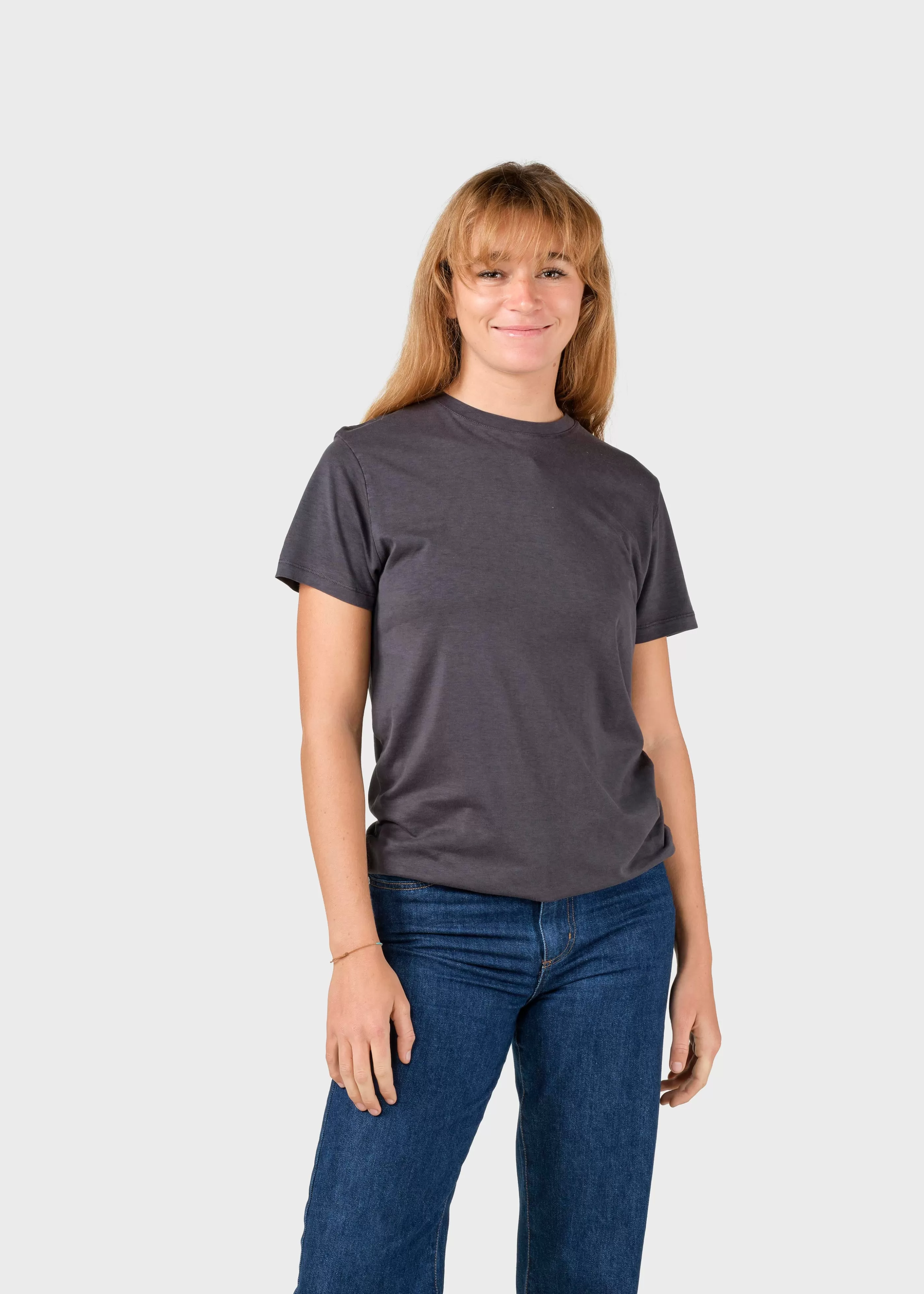 Klitmoller Collective Thelma tee - Anthracite- T-shirts