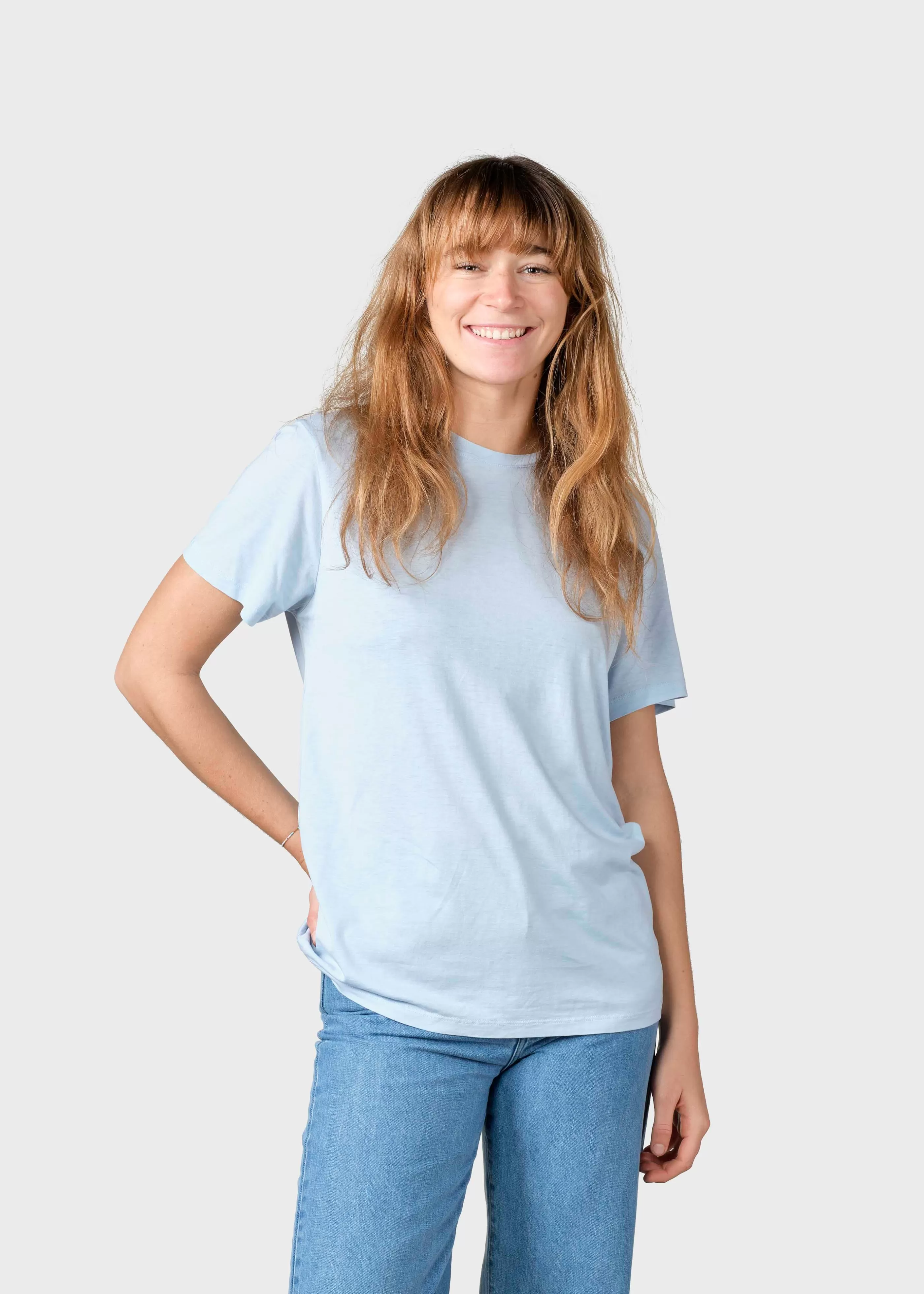 Klitmoller Collective Thelma tee - Light blue- T-shirts