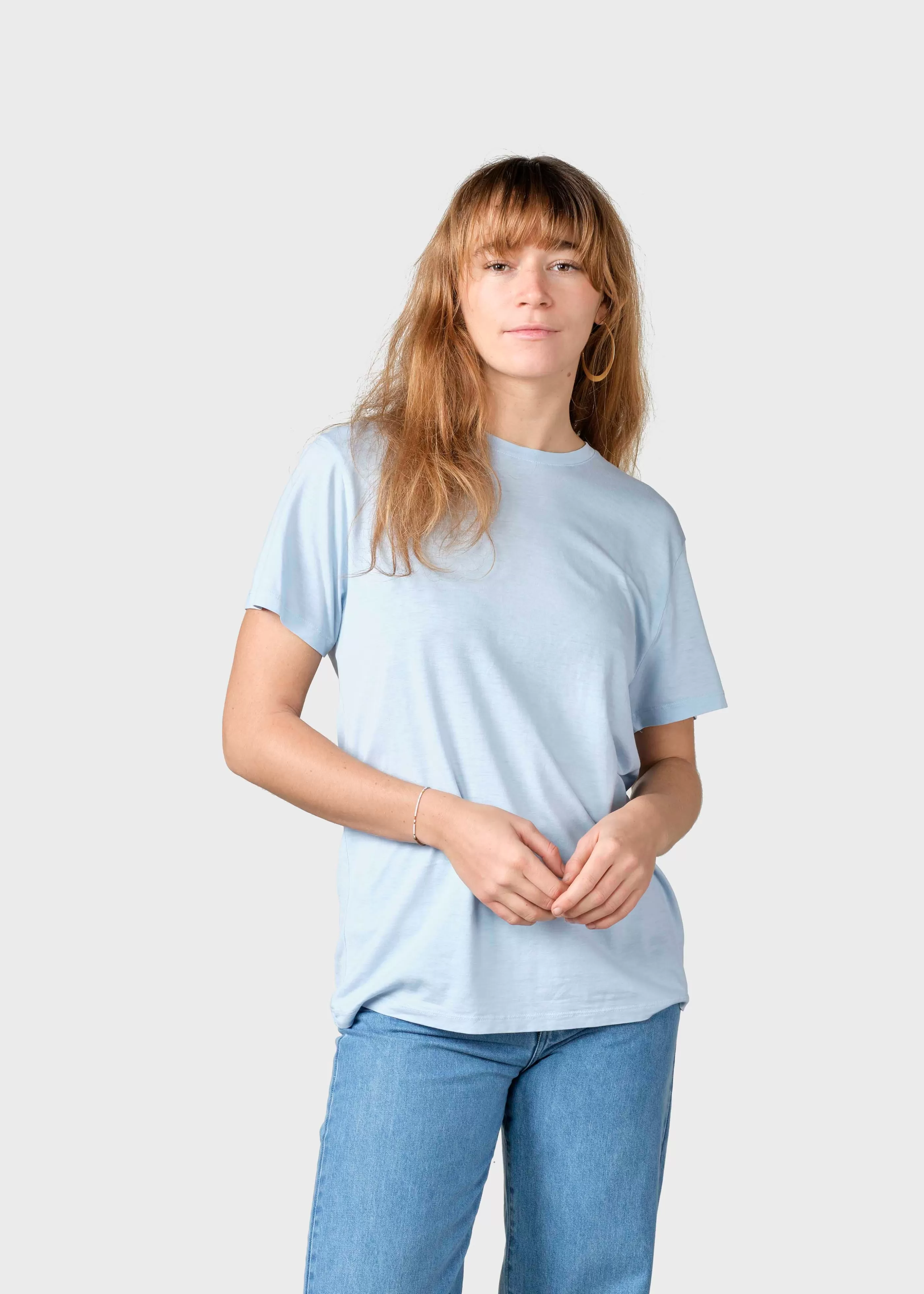 Klitmoller Collective Thelma tee - Light blue- T-shirts