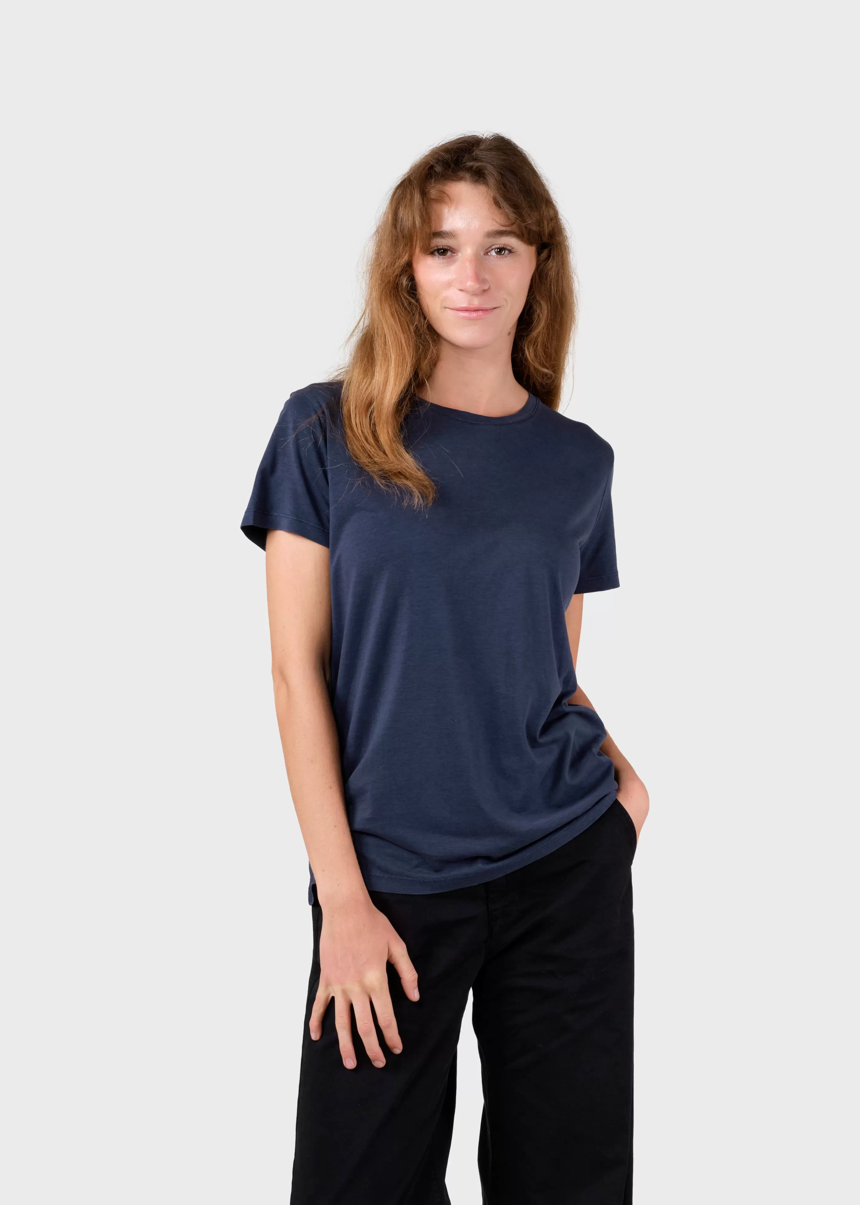 Klitmoller Collective Thelma tee - Navy- T-shirts