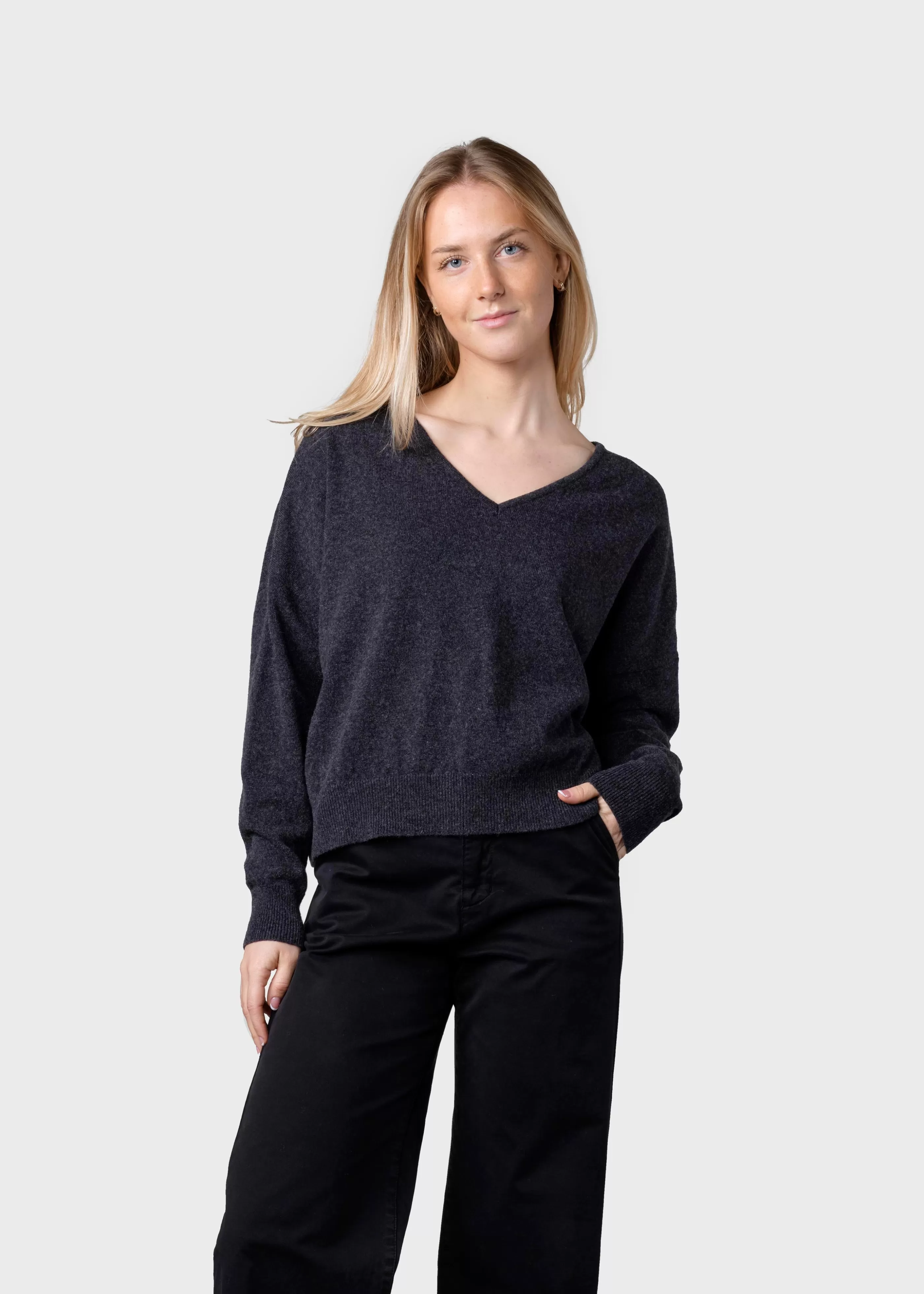 Klitmoller Collective Vanessa knit - Anthracite- Strick