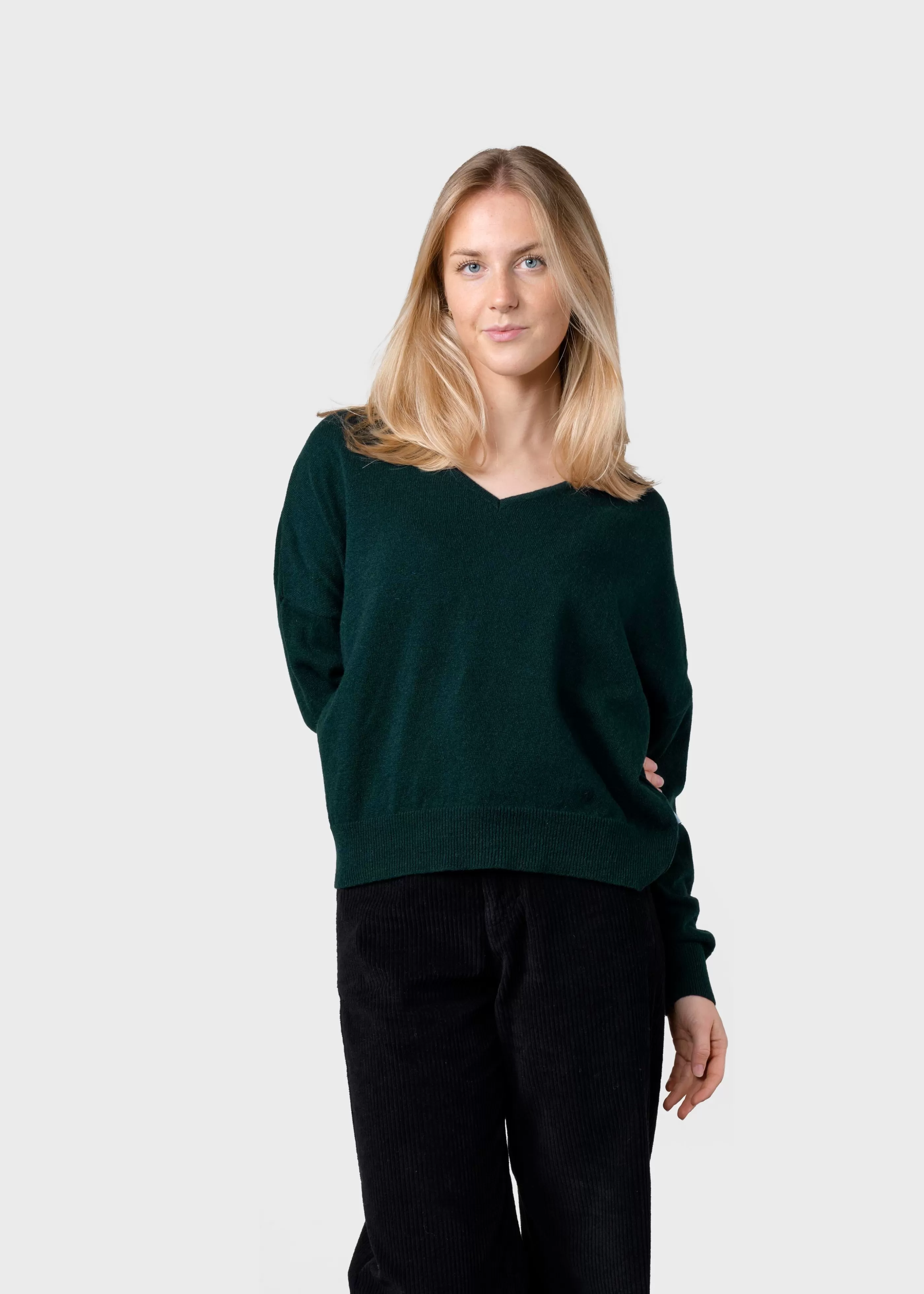 Klitmoller Collective Vanessa knit - Moss Green- Gebürstete Merinowolle