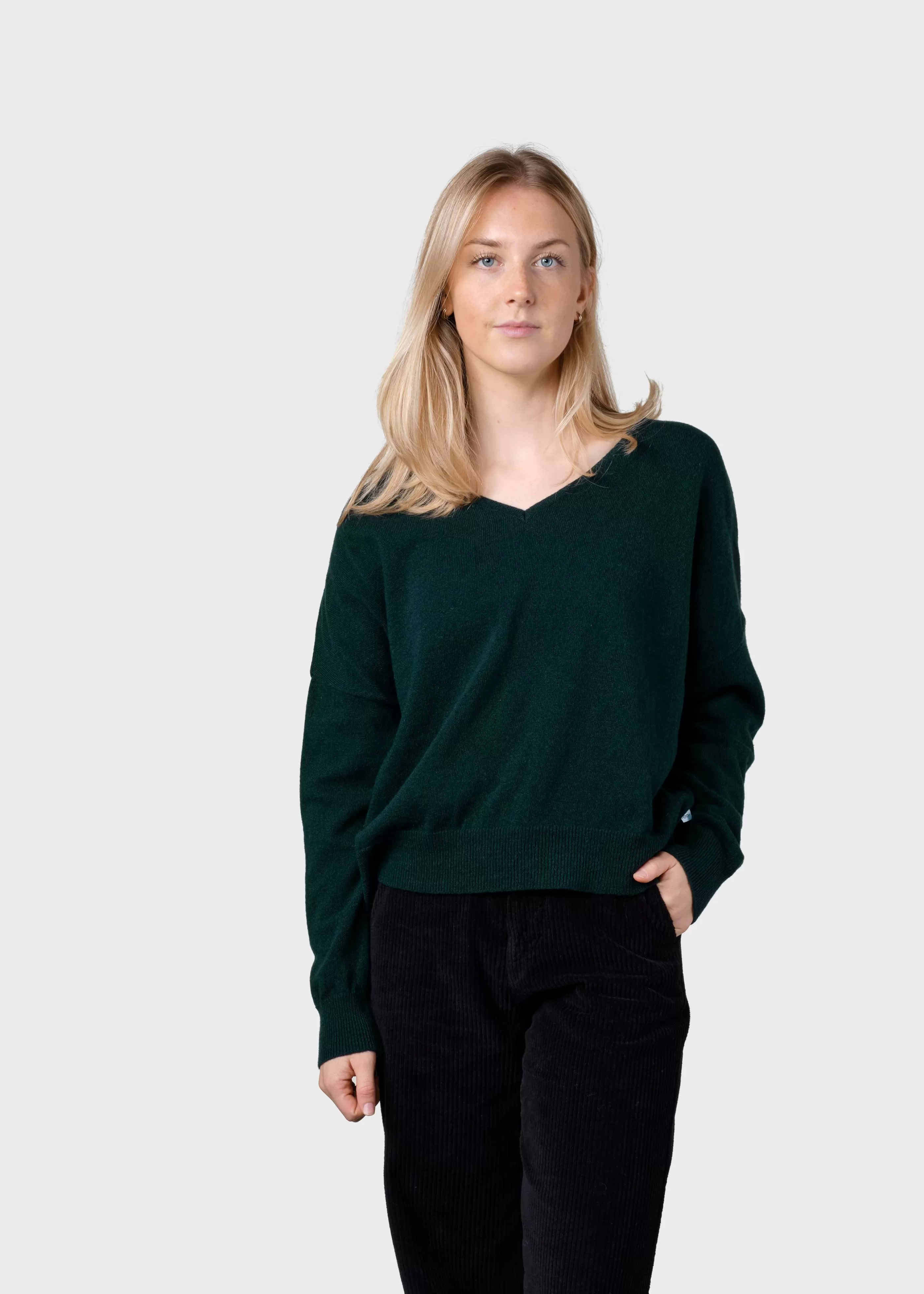 Klitmoller Collective Vanessa knit - Moss Green- Gebürstete Merinowolle