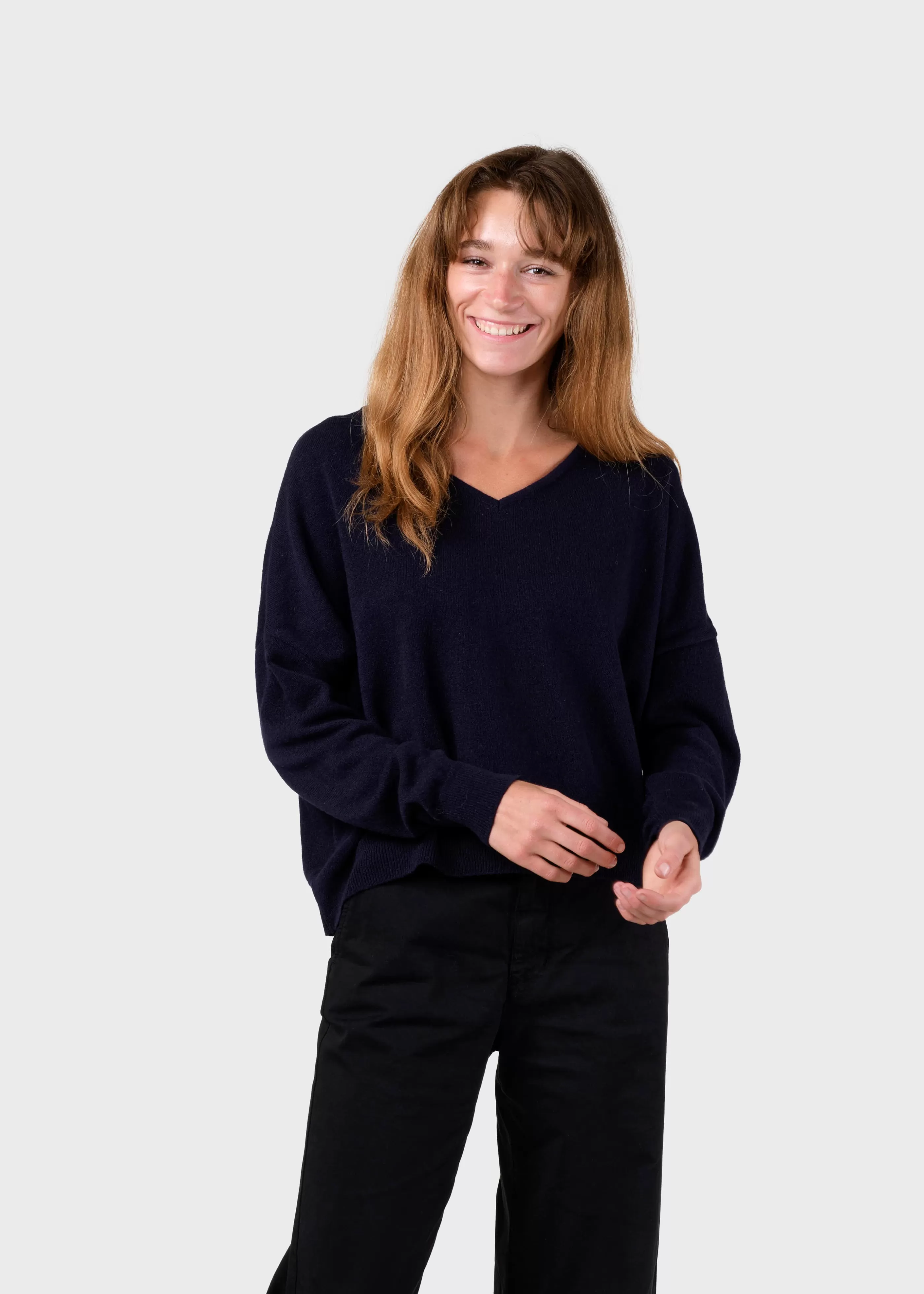 Klitmoller Collective Vanessa knit - Navy- Strick