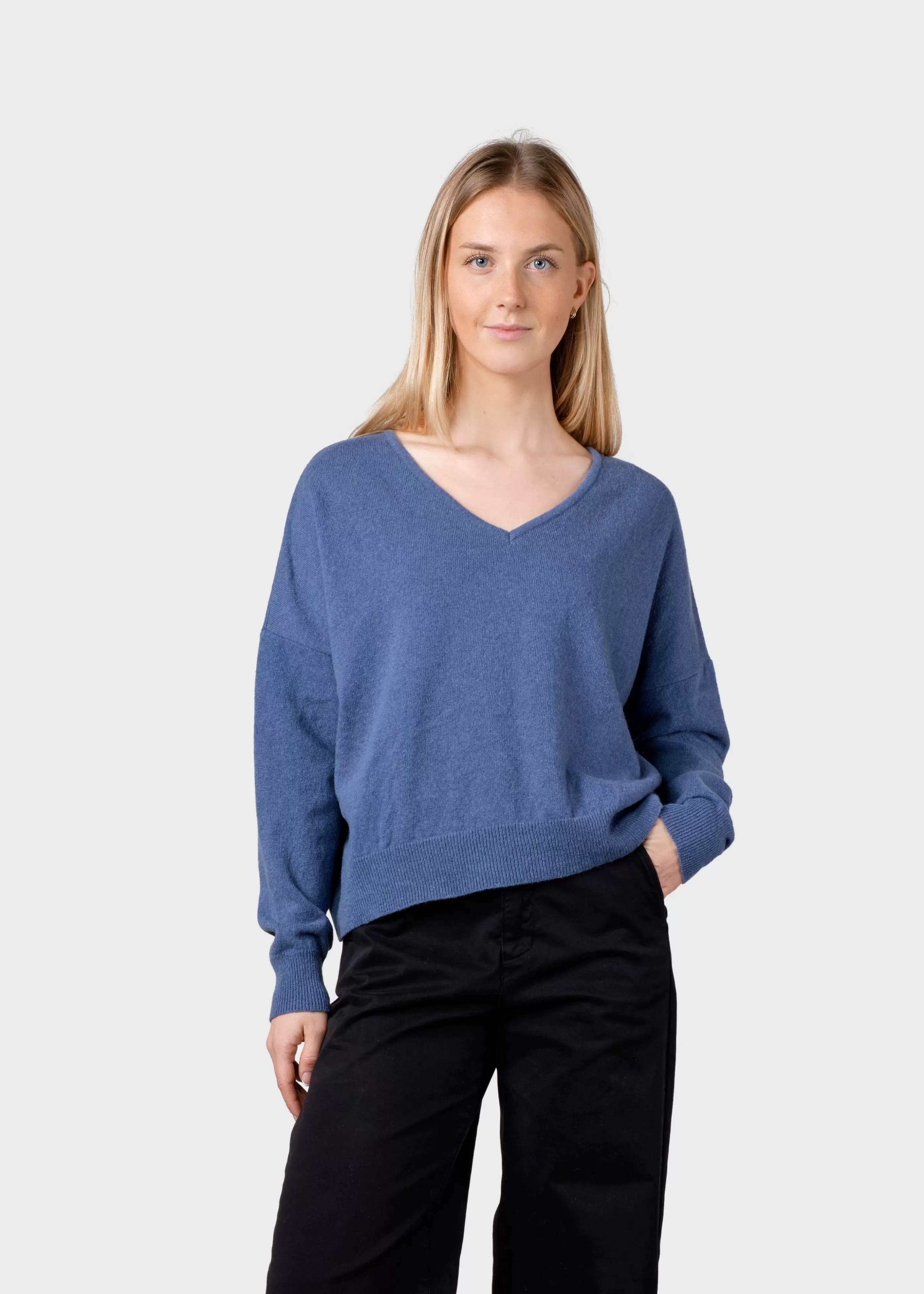 Klitmoller Collective Vanessa knit - Sky blue- Strick